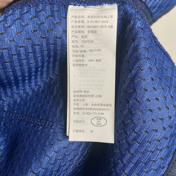 Abercrombie & Fitch Mens Size XL Navy Blue Sherpa Vest Jacket Pockets Breathable - Picture 9 of 10